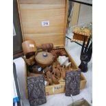 A good lot of wooden items.