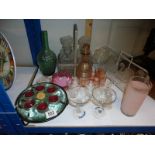 A mixed lot of glass ware, COLLECT ONLY.