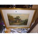 A framed and glazed print entitled 'The Village Smith' COLLECT ONLY.