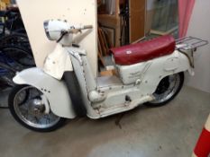 A vintage Moto Guzzi Galletto 1966 Scooter with documentation and a number of spares - NOT UK