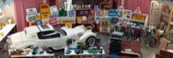 Classic auction of memorabilia, including a 1991 Mitsuoka Le Seyde car, motorbikes, car spares & general items