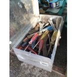 A locking tool box full of tools and as socket set, COLLECT ONLY.