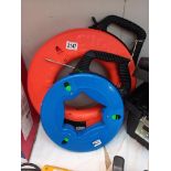11 reels of fibre glass fish tape & 1 other reel COLLECT ONLY