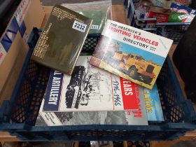 A quantity of books on military vehicles etc. COLLECT ONLY