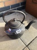 A heavy cast garden kettle, COLLECT ONLY.