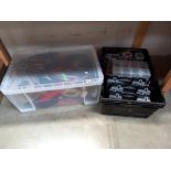 2 large boxes of electrical accessories