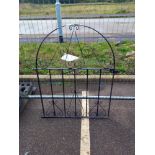 A wrought iron garden gate, 82 x 105 cm. COLLECT ONLY.