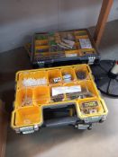 4 Stanley Fatmax cases with assorted screws & components COLLECT ONLY