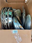 A box of 60's/70's hub cap trims COLLECT ONLY