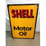 A large Shell Motor Oil sign, 75 X 105 cm. COLLECT ONLY.