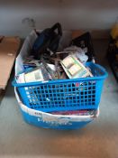 A box of assorted tools & extension cables COLLECT ONLY.