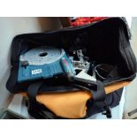 A Bosche router in work bag COLLECT ONLY