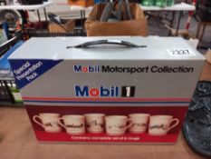 A boxed Mobil 1 motorsport collection pack set of 6 mugs COLLECT ONLY