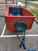 A single axle bike trailer, 240 x 120 cm, COLLECT ONLY.