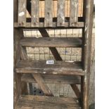 Two well made wooden step ladders, COLLECT ONLY.
