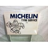 A double sides Michelin Tyre service metal sign, 58 x 42 cm, COLLECT ONLY.