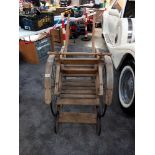 A wooden horse drawn cart COLLECT ONLY