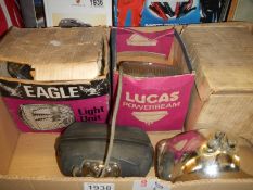 A quantity of used Lucas type 7505 headlamps suitable for Avenger, Capri, Hunter, Bond Bug