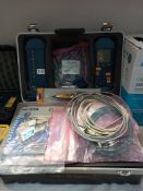 A Wavetex LT 8600 TR kit & accessories in case & wire testing probe COLLECT ONLY