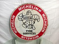 A Michelin Tyre Service single sided sign, 60 cm, COLLECT ONLY.