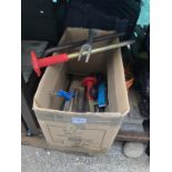 A box of workshop tools COLLECT ONLY