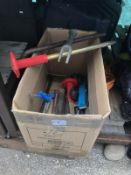 A box of workshop tools COLLECT ONLY