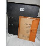 A Jaguar maintenance book and a Scimitar CTE workshop manual.