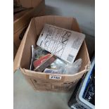 A box of old tins containing screws & nuts etc. COLLECT ONLY.
