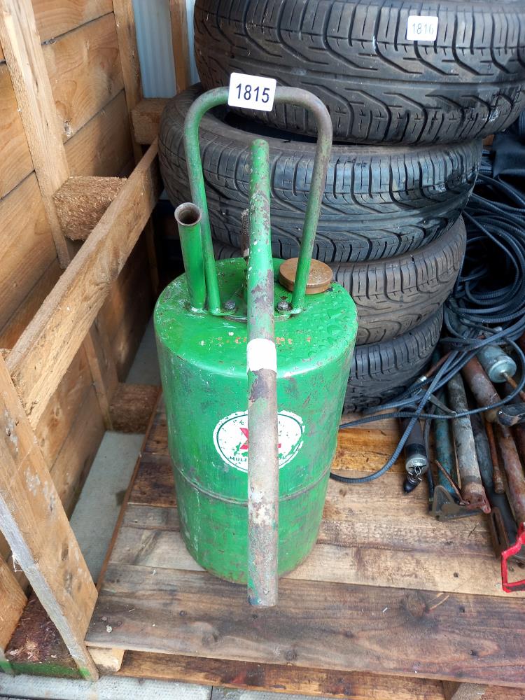 A Garage Castrol XL vintage oil pump, COLLECT ONLY.