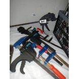 A quantity of G clamps etc., COLLECT ONLY.