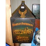 A large 20th century oil can with Harley Davidson inscription, COLLECT ONLY.