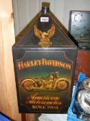 A large 20th century oil can with Harley Davidson inscription, COLLECT ONLY.
