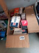 A large box of vintage spark plugs & oil filters etc. COLLECT ONLY.