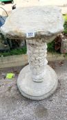 An old concrete garden plinth COLLECT ONLY