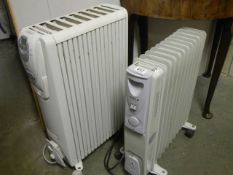 Two oil filled radiators, COLLECT ONLY.