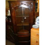 A good quality oak corner cabinet, COLLECT ONLY.