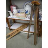 An early 20th century clothes drier and a picture easel, COLLECT ONLY.