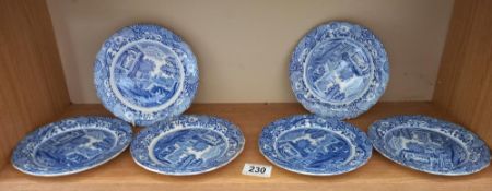 A set of 6 Copeland Spode side plates COLLECT ONLY