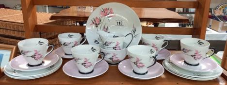 A 21 piece Windsor bone china tea set COLLECT ONLY
