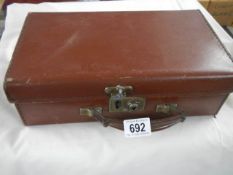 A small suitcase in good condition.