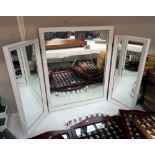 A triple folding dressing table mirror 55cm at highest - COLLECT ONLY