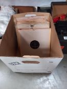 A box of 78rpm records