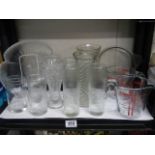 A shelf of assorted glassware, COLLECT ONLY.