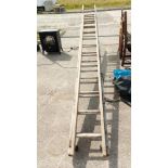 2 wooden ladders COLLECT ONLY