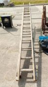 2 wooden ladders COLLECT ONLY