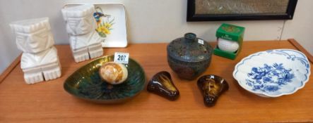 A good mixed lot including bookends
