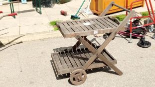 A wooden garden trolley COLLECT ONLY