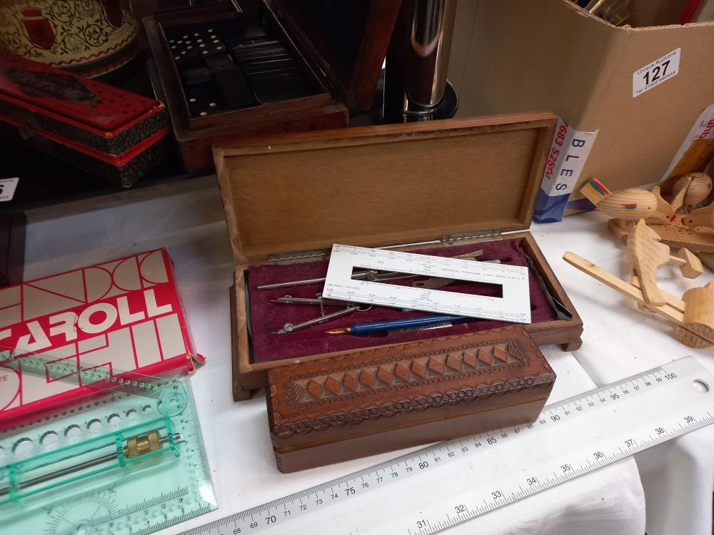 A vintage chess set, draughts & dominoes etc including boxed Hohner super chromonica harmonica - Image 5 of 5