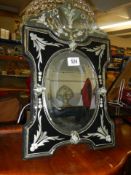 A Gypsy style table mirror. COLLECT ONLY