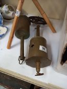 2 Victorian brass spit roasting jacks